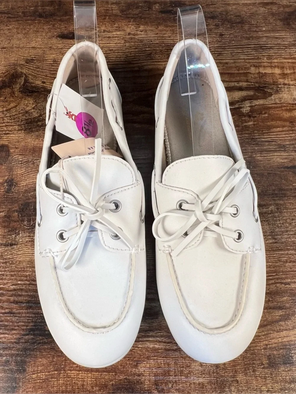 Tommy Bahama Loafer Seafairer White Faux Leather Lightweight Shoes NEW women 8.5